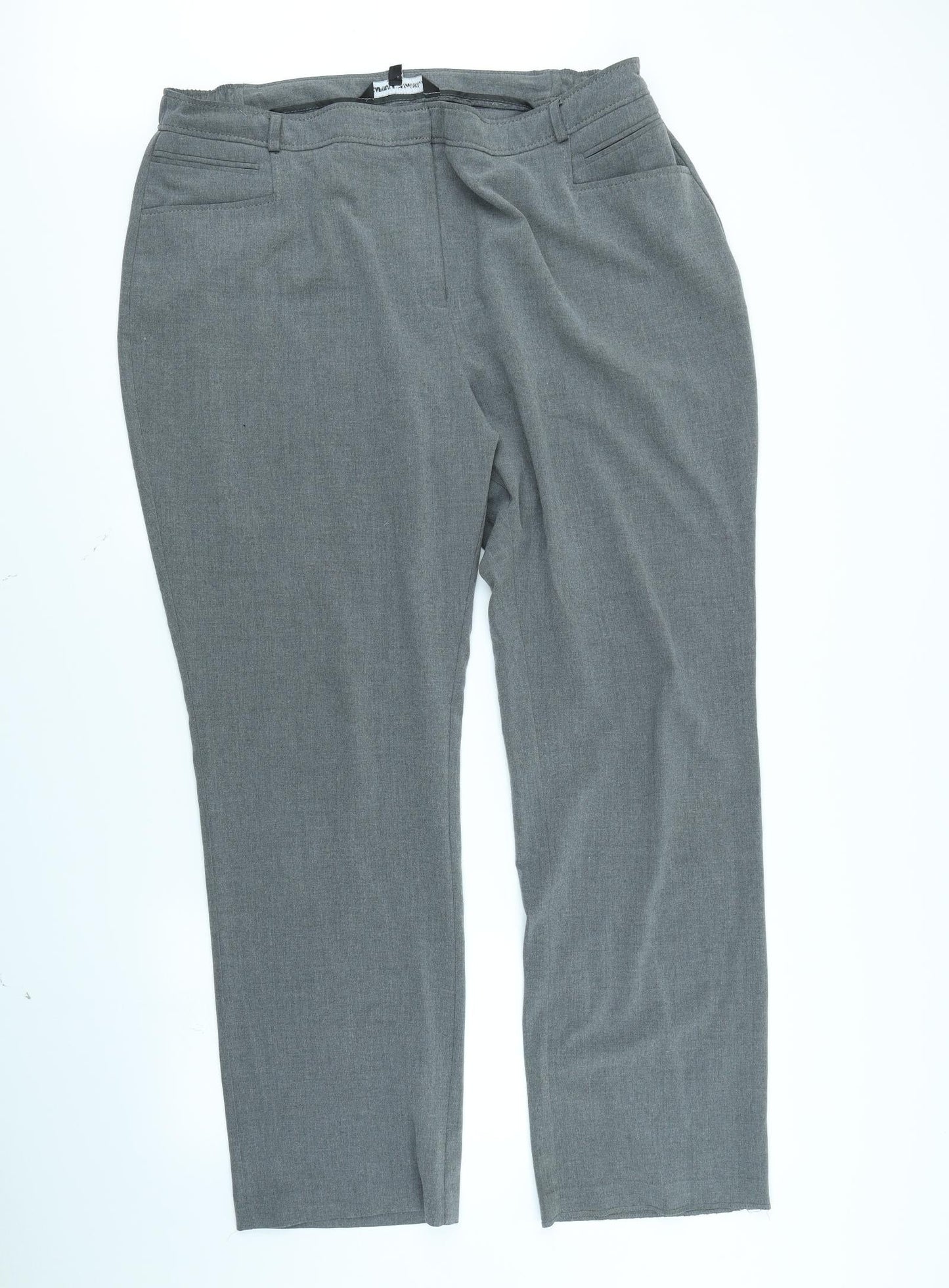Capsule Womens Grey   Dress Pants Trousers Size 20 L26 in