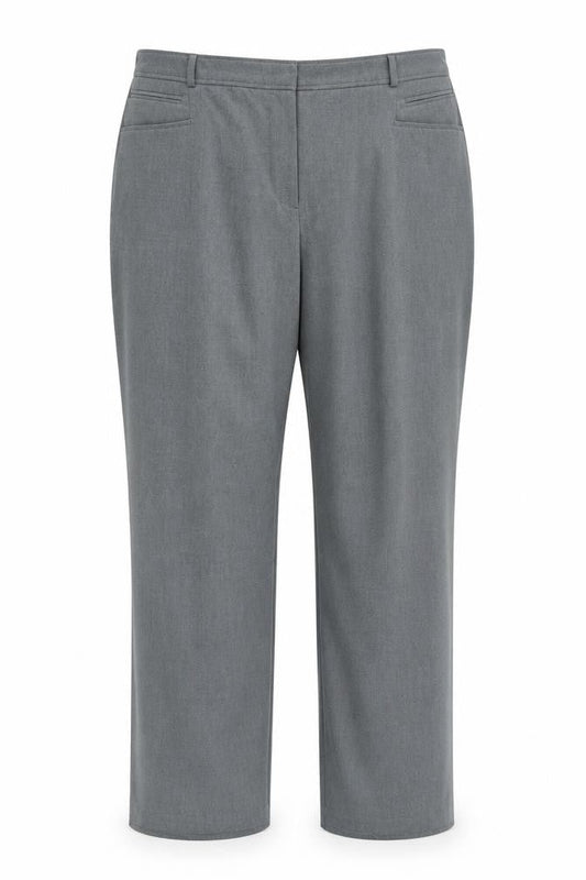 Womens UK Size 20 Capsule Regular Fit Dress Pants Grey Trousers