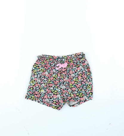H&M Girls Multicoloured Floral  Culotte Shorts Size 2 Years