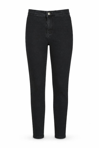 Womens UK Size 12 Denim & Co. Regular Fit Skinny Black Jeans