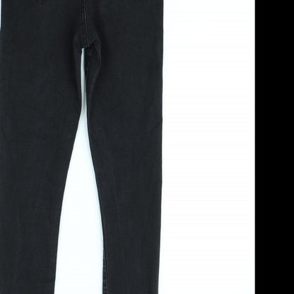 Denim & Co. Womens Black   Skinny Jeans Size 12 L29 in