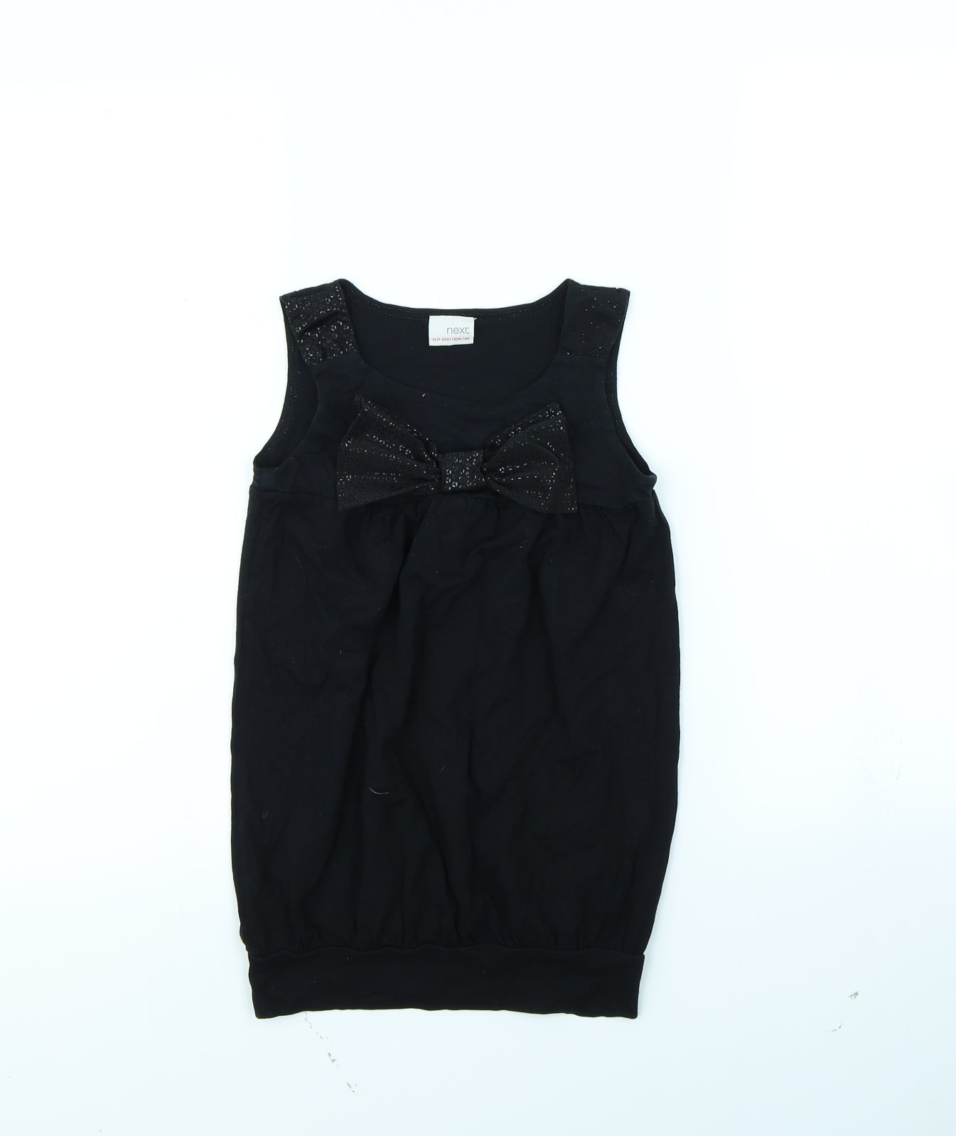 NEXT Girls Black   Basic Tank Size 7 Years