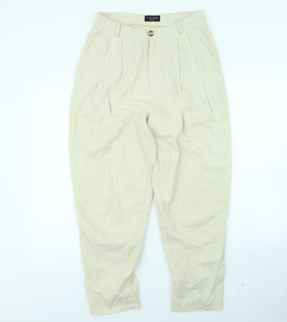 Womens UK Size 28 in In the Style Regular Fit  Beige Trousers