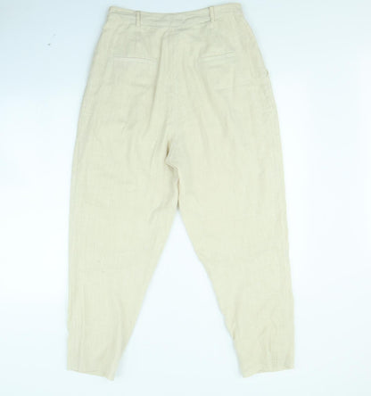 Womens UK Size 28 in In the Style Regular Fit  Beige Trousers
