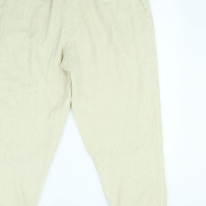 Womens UK Size 28 in In the Style Regular Fit  Beige Trousers