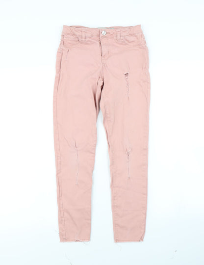Denim & Co. Girls Pink   Skinny Jeans Size 10 Years