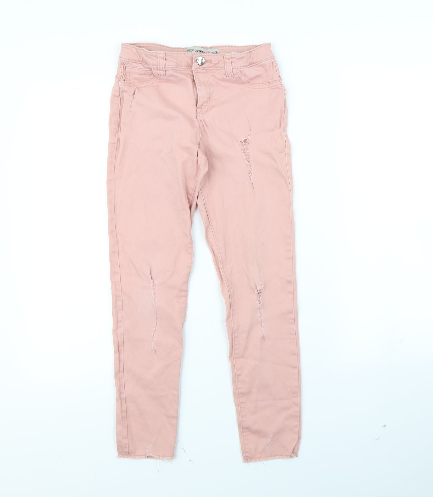 Denim & Co. Girls Pink   Skinny Jeans Size 10 Years