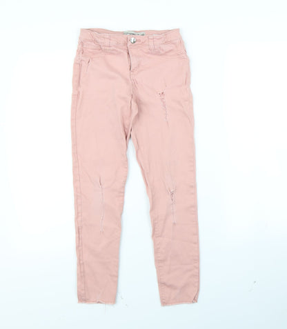 Denim & Co. Girls Pink   Skinny Jeans Size 10 Years