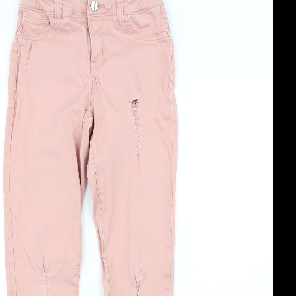 Denim & Co. Girls Pink   Skinny Jeans Size 10 Years