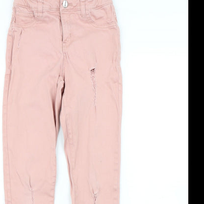 Denim & Co. Girls Pink   Skinny Jeans Size 10 Years
