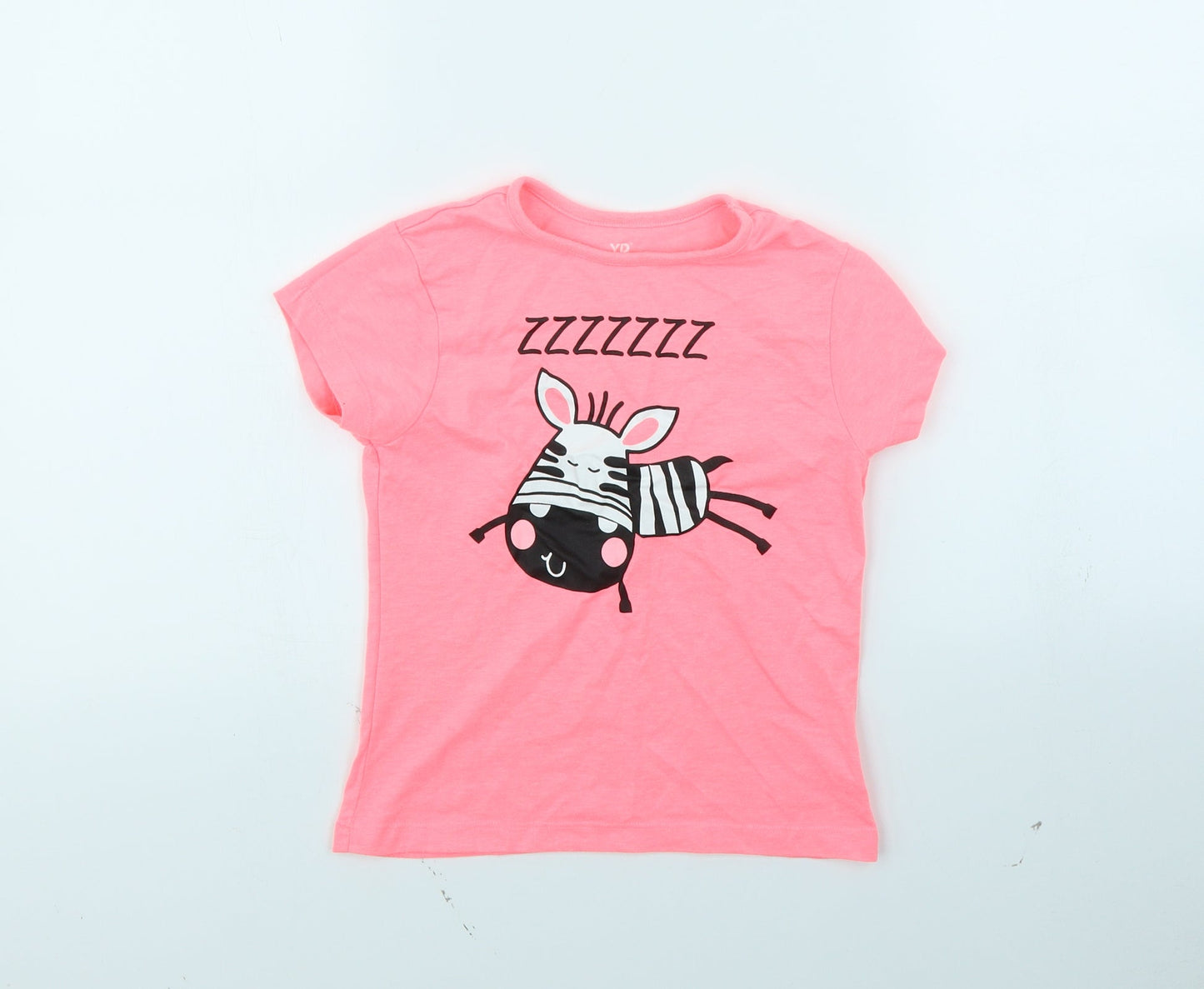 YD Girls Pink   Basic T-Shirt Size 7 Years