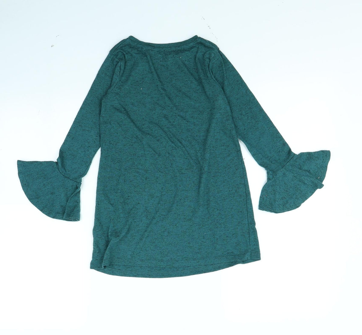 Back view of Next girls’ green basic t-shirt, size 7, years