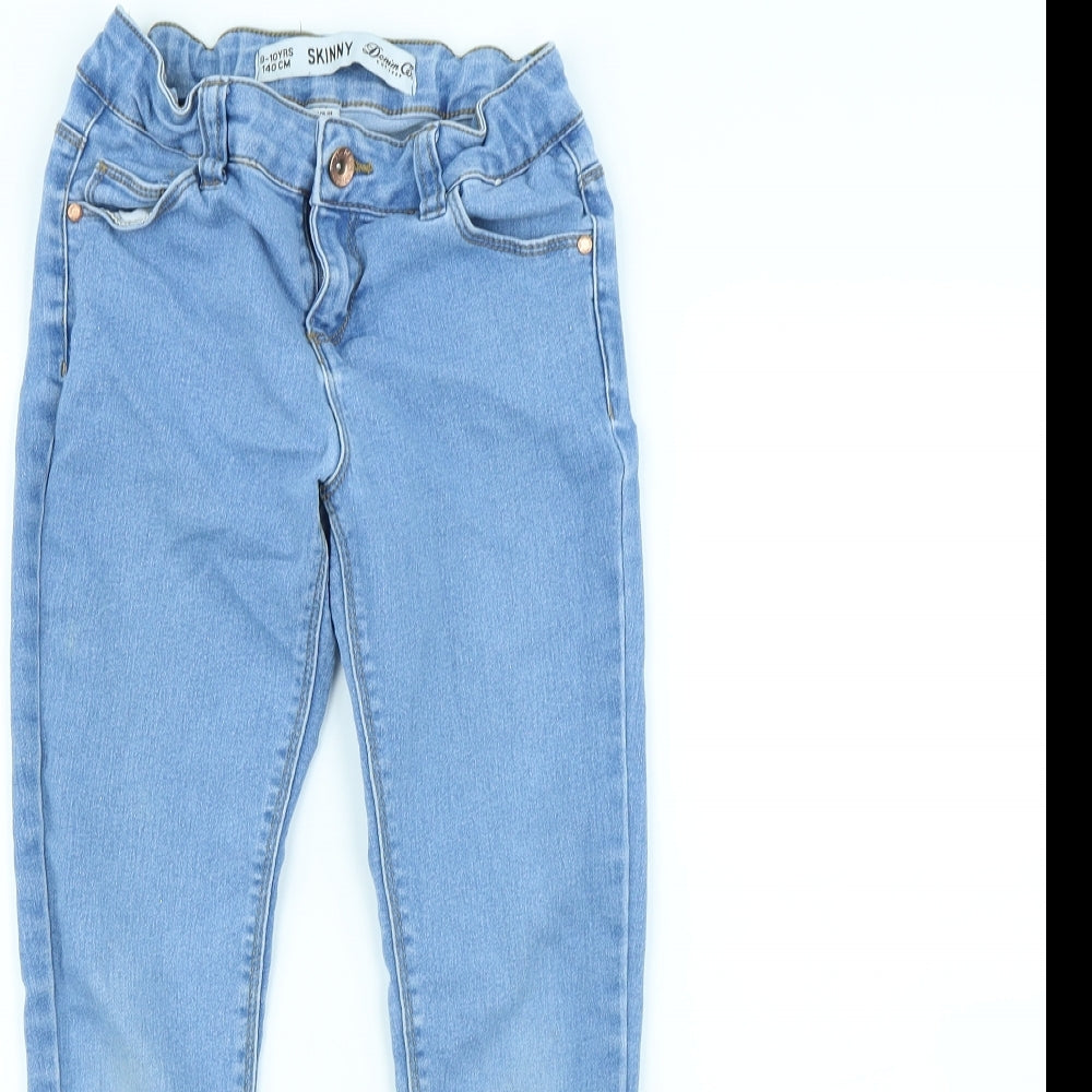 Denim & Co. Girls Blue   Straight Jeans Size 9 Years