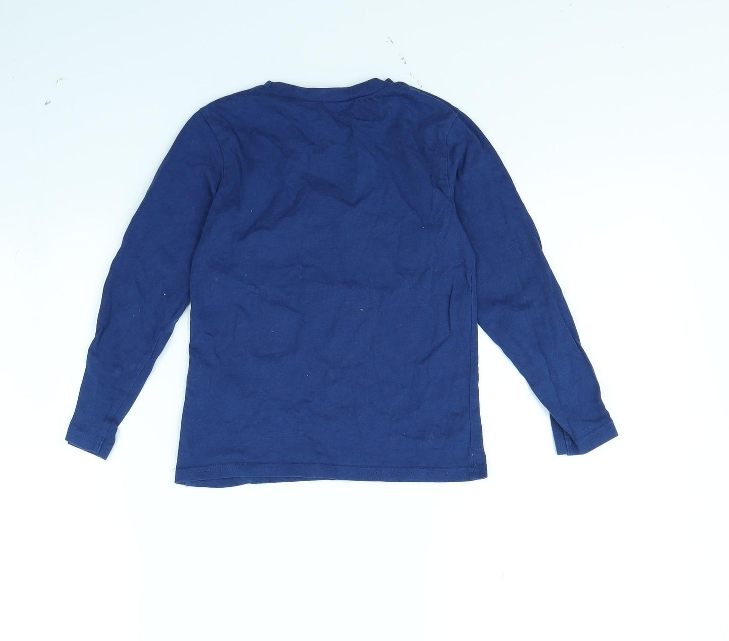 H&M Girls Blue   Basic T-Shirt Size 4 Years  - Emoji