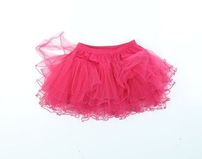 Preworn Girls Pink   Flare Skirt Size S