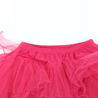 Preworn Girls Pink   Flare Skirt Size S