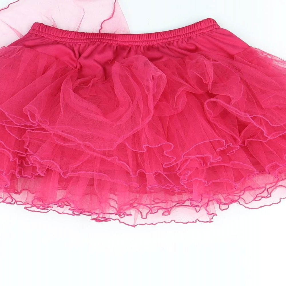 Preworn Girls Pink   Flare Skirt Size S