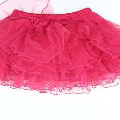 Preworn Girls Pink   Flare Skirt Size S