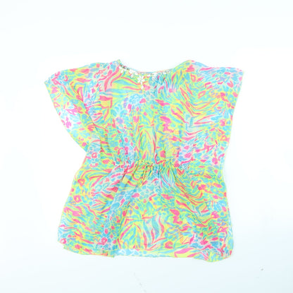 yd Girls Multicoloured Animal Print  Kimono Jacket Size 9 Years