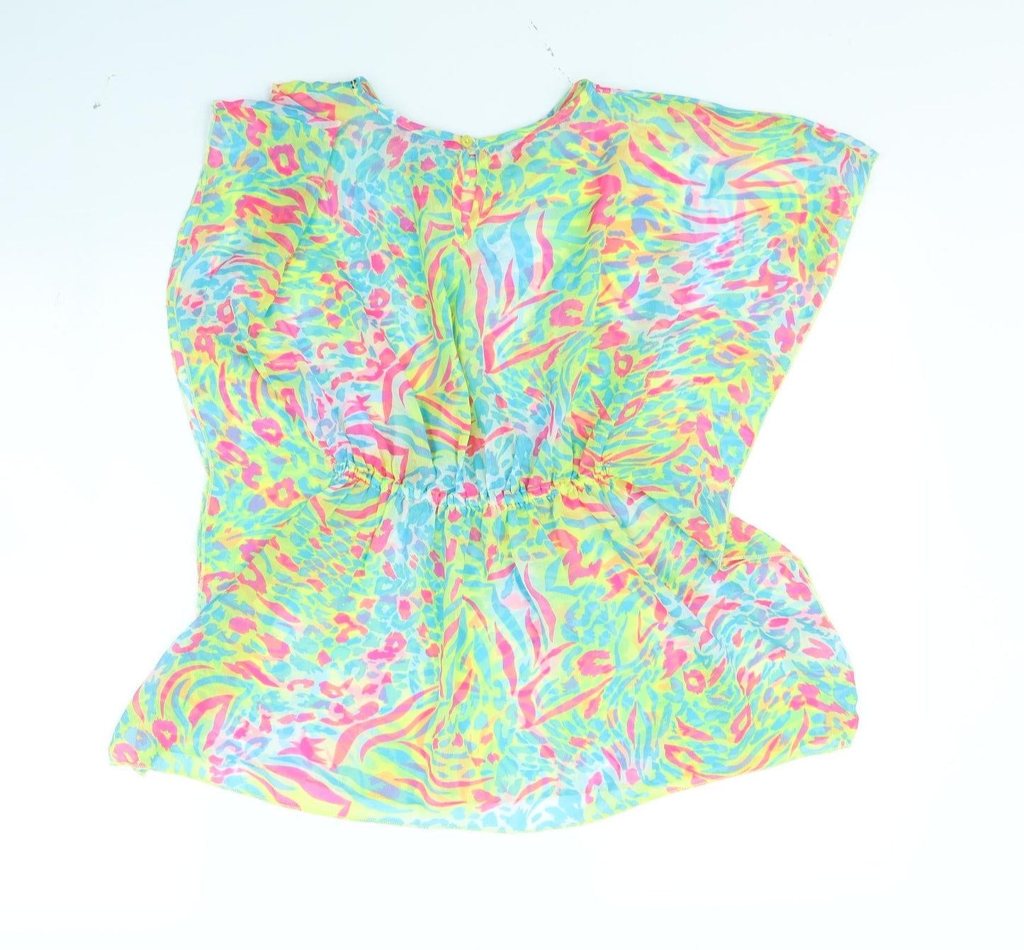 yd Girls Multicoloured Animal Print  Kimono Jacket Size 9 Years