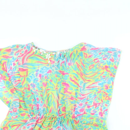 yd Girls Multicoloured Animal Print  Kimono Jacket Size 9 Years