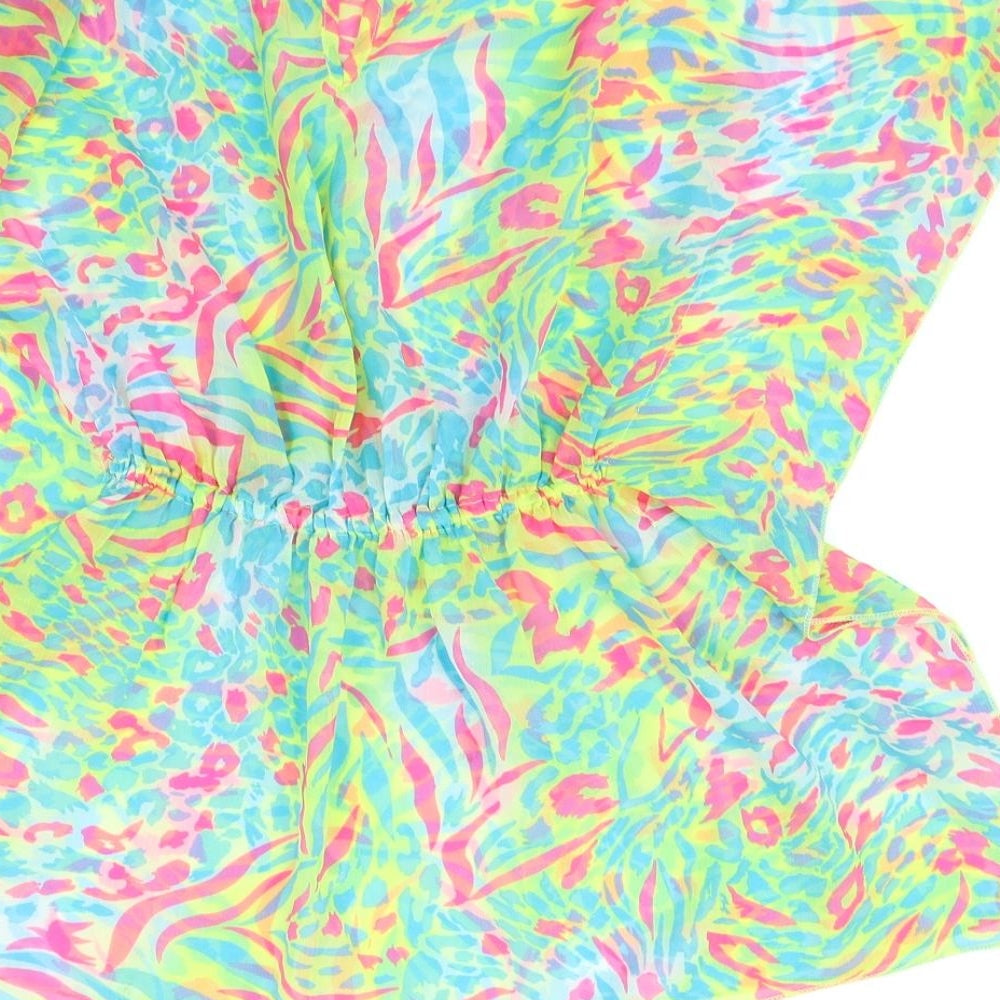 yd Girls Multicoloured Animal Print  Kimono Jacket Size 9 Years