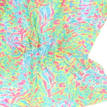 yd Girls Multicoloured Animal Print  Kimono Jacket Size 9 Years