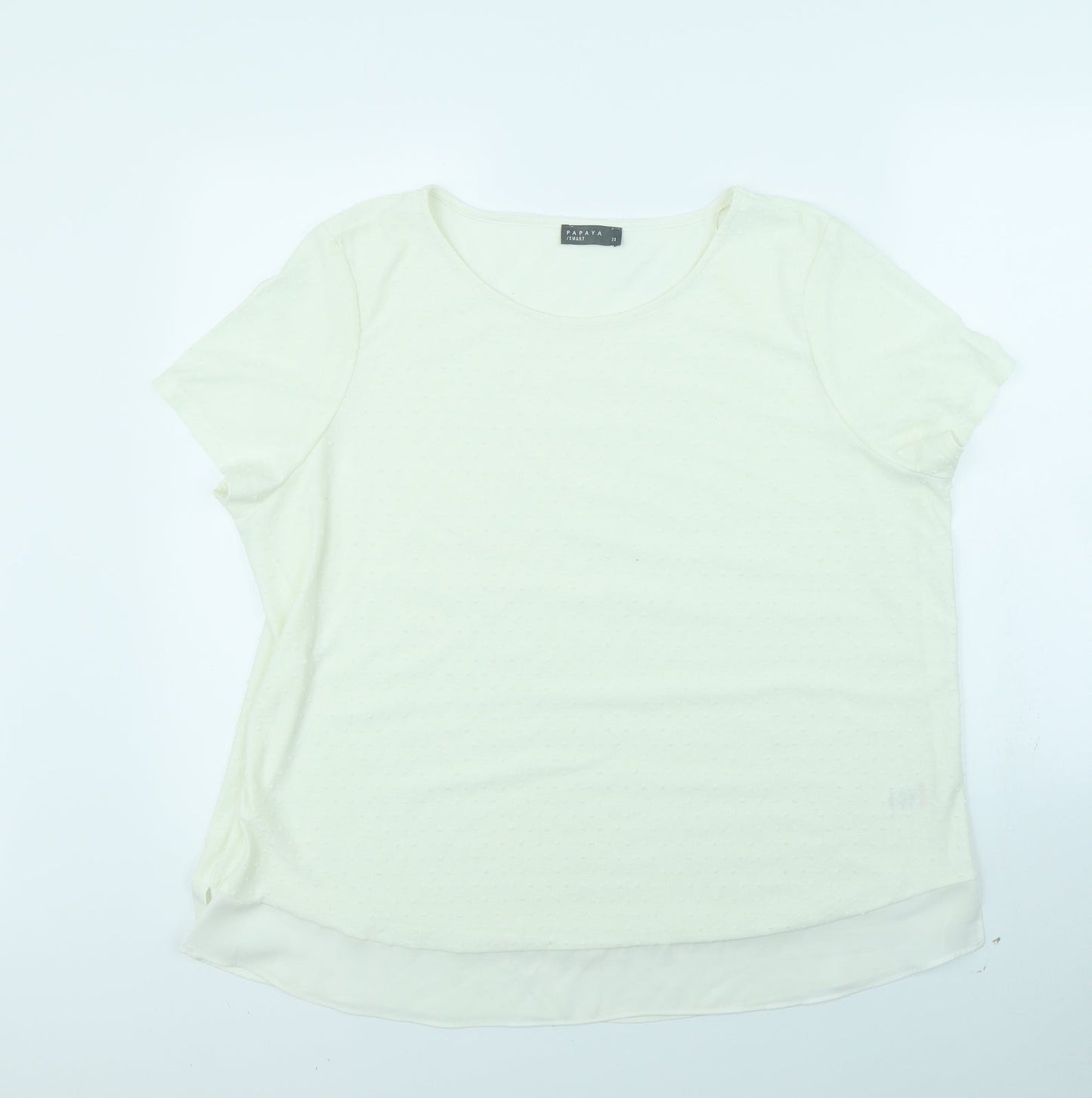 Papaya Womens Beige   Basic Blouse Size 20