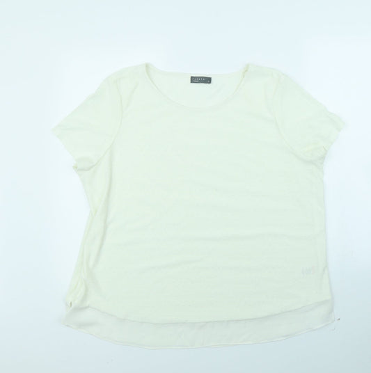 Papaya Womens Beige   Basic Blouse Size 20