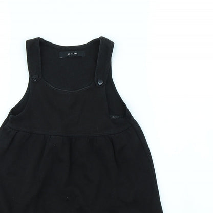 Top Class Girls Black   Pinafore/Dungaree Dress  Size 5 Years