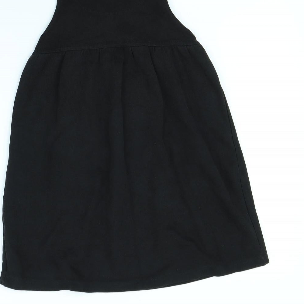Top Class Girls Black   Pinafore/Dungaree Dress  Size 5 Years