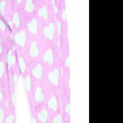 George Girls Pink    Lounge Pants Size 7 Years  - heart