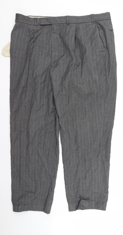 Womens UK Size 40 Preworn Regular Fit  Grey Trousers
