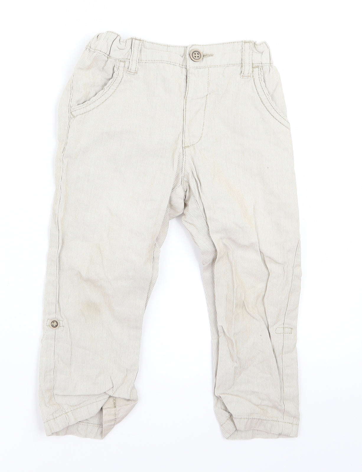 Preworn Baby Beige   Track Pants Trousers Size 12 Months