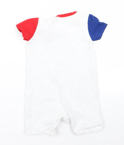 patpat Baby White   Babygrow One-Piece Size 12 Months  - 4th of july