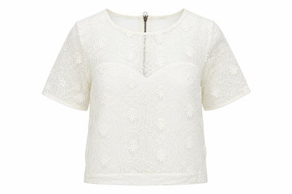 Womens UK Size 12 limited White Basic T-Shirt