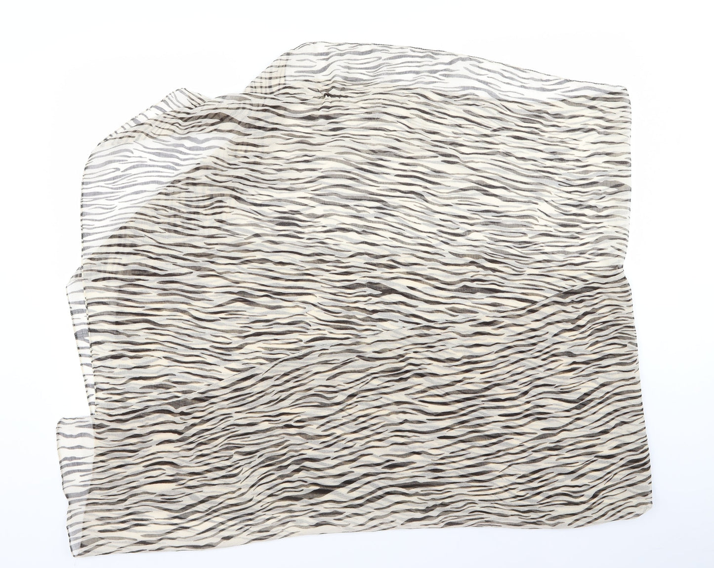 Preworn Womens Beige Animal Print   Scarf