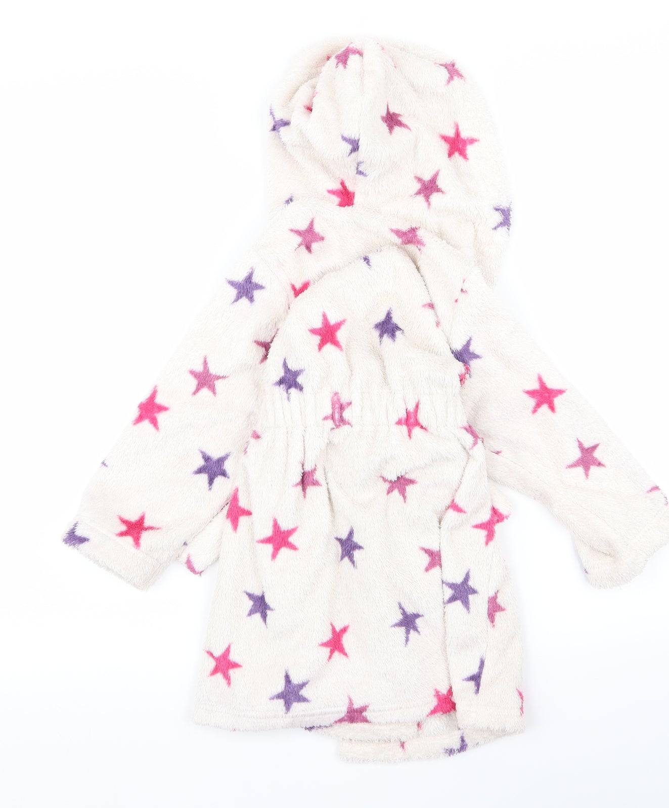 m&s Girls White Floral  Cami Robe Size 2 Years