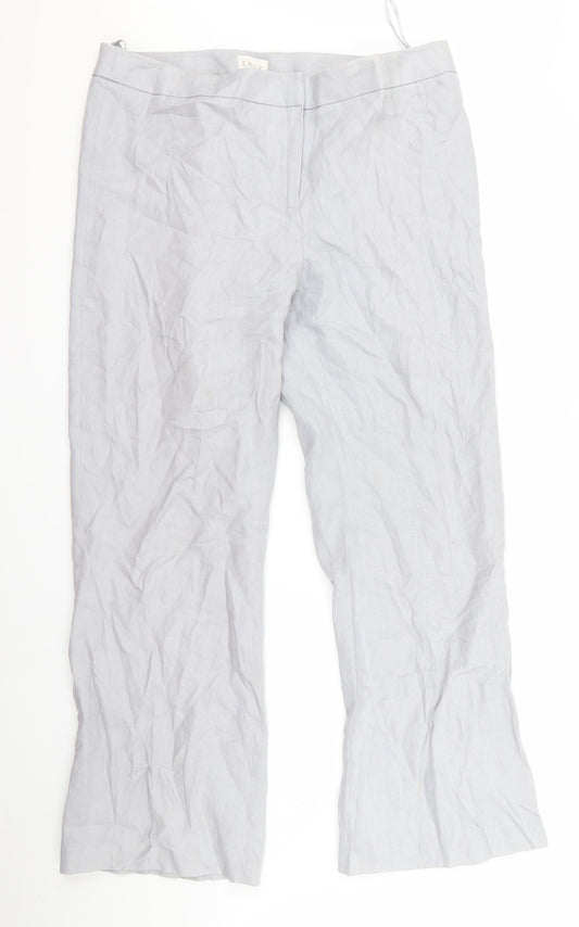 EAST Womens Grey   Trousers  Size 14 L32 in