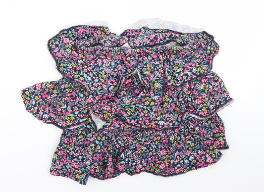 H&M Womens Multicoloured Floral Rayon Flare Set Size 14