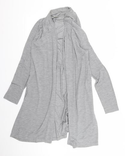M&Co Womens Grey   Cardigan Jumper Size 6