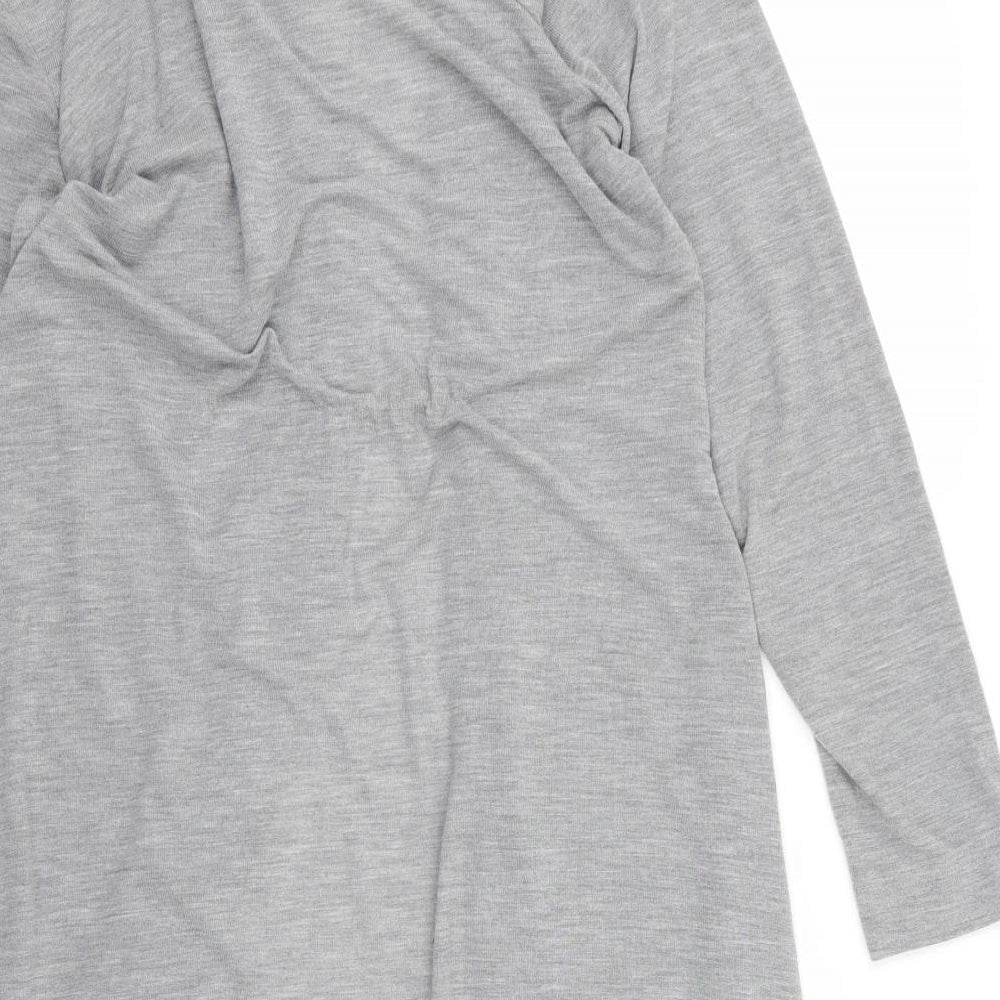 M&Co Womens Grey   Cardigan Jumper Size 6