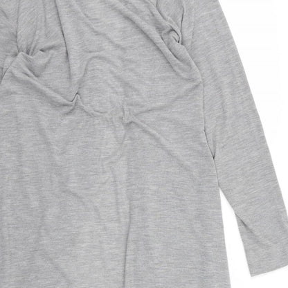 M&Co Womens Grey   Cardigan Jumper Size 6