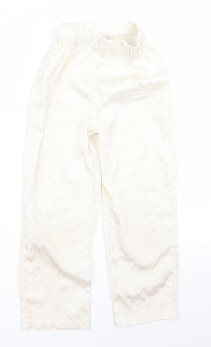 River Island Girls White   Capri Trousers Size 5 Years