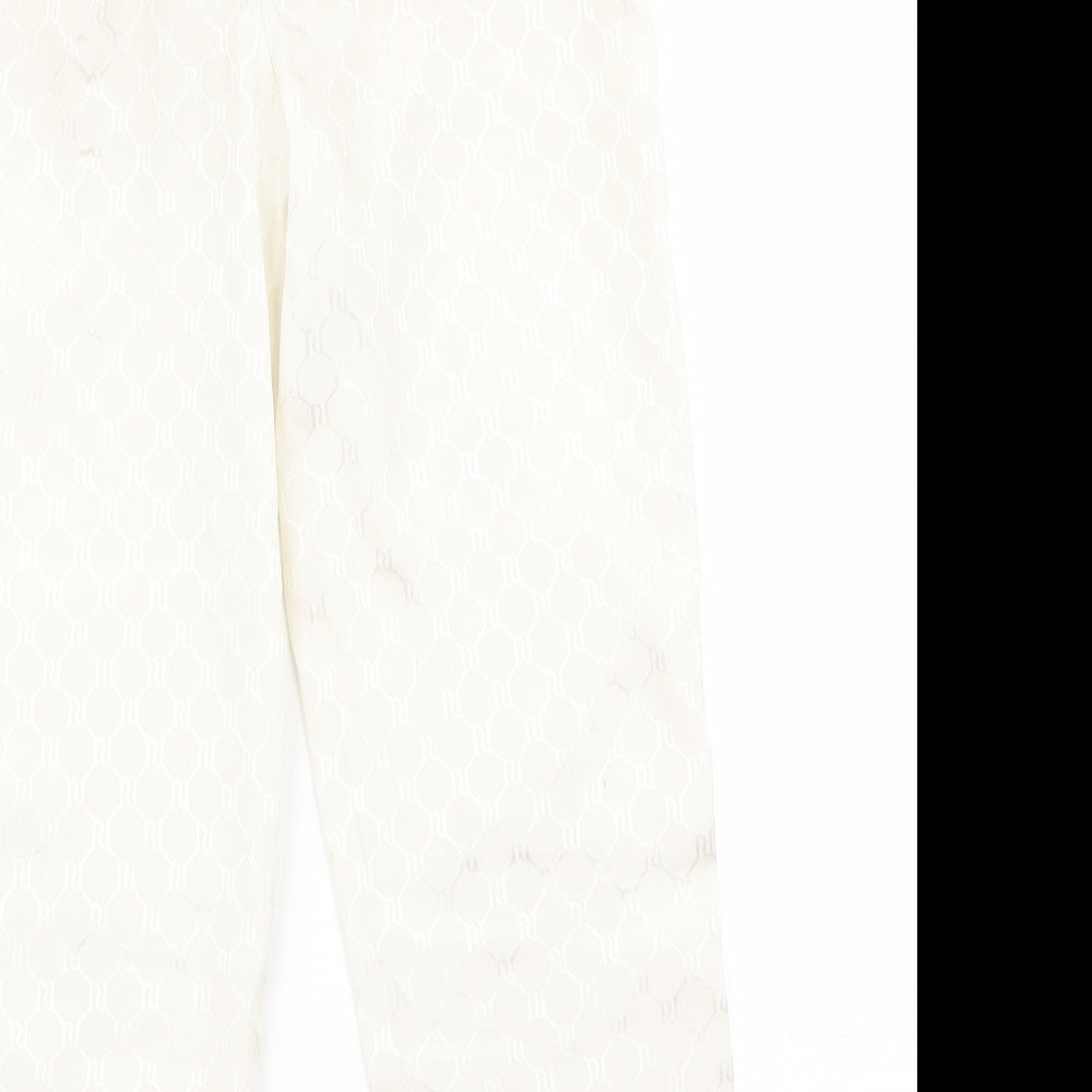 River Island Girls White   Capri Trousers Size 5 Years