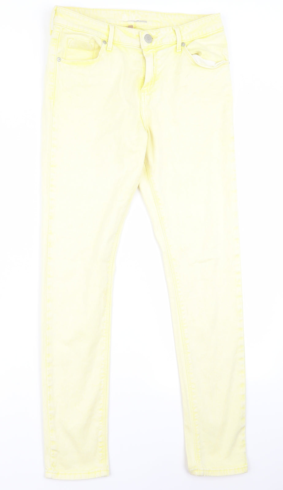 Womens UK Size 30 Moto Regular Fit  Yellow Trousers