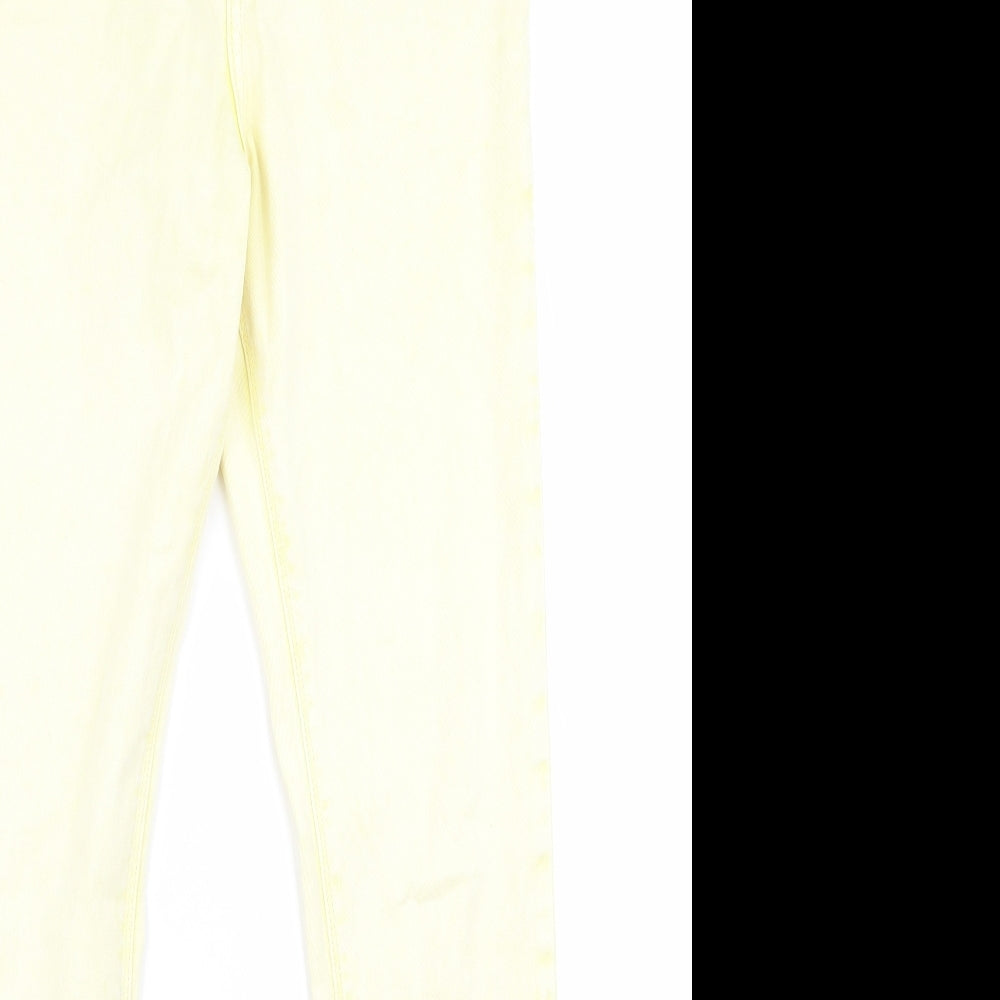 Womens UK Size 30 Moto Regular Fit  Yellow Trousers