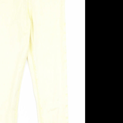 Womens UK Size 30 Moto Regular Fit  Yellow Trousers