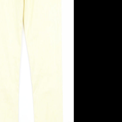 Womens UK Size 30 Moto Regular Fit  Yellow Trousers