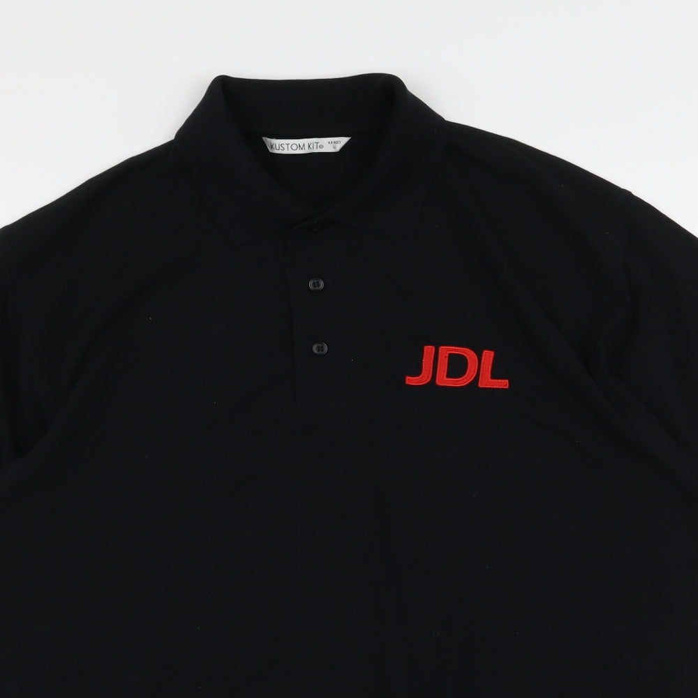 Kustom Kit Mens Black    Polo Size L